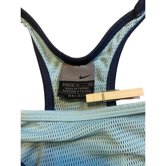 NIKE Light Blue Dri-Fit Razor Back Sports Bra Size M - Picture 4 of 4